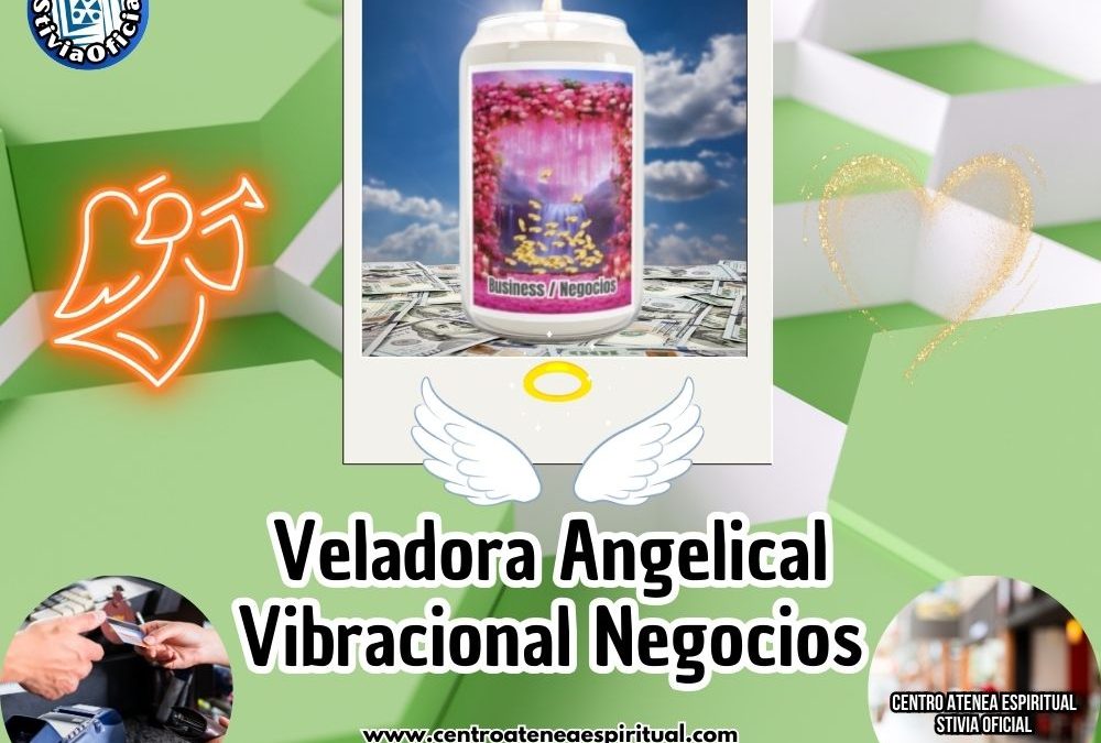 Negocios Veladoras Angelical Vibracional, Angelicales Scented Candle,13.75oz Business Stivia.